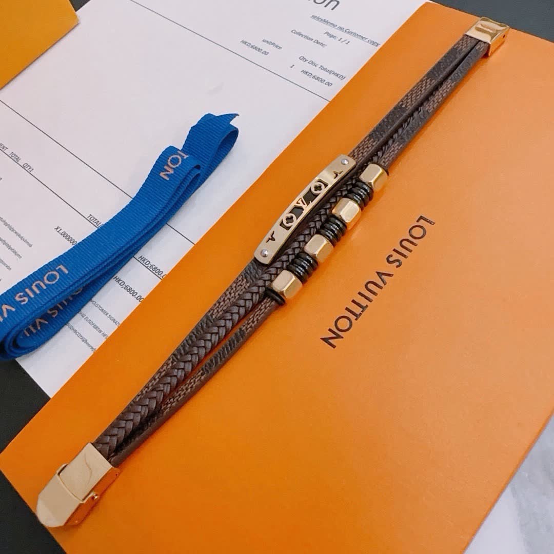 Louis Vuitton Leather Bracelet